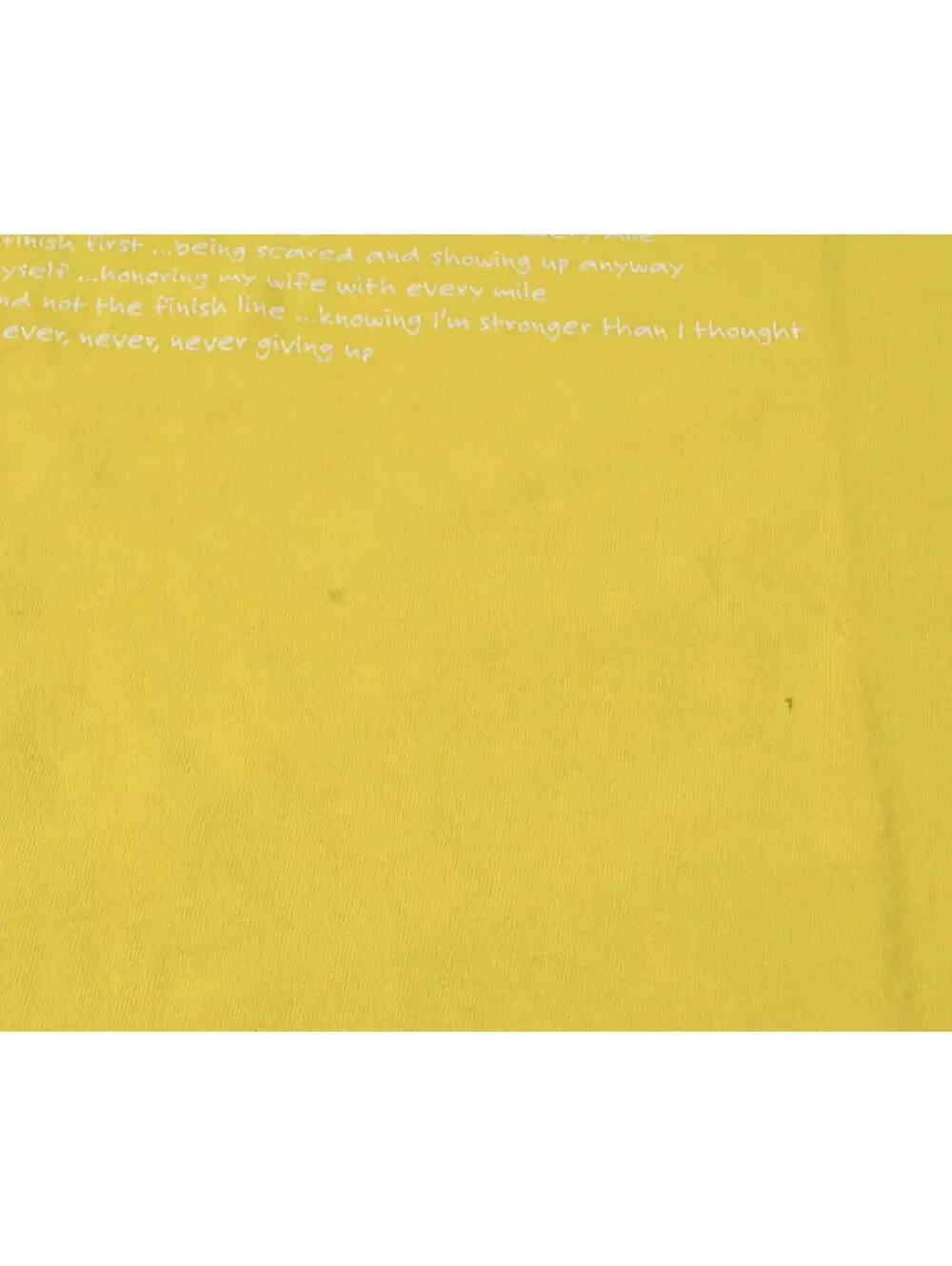 Vintage Nike Livestrong Lance Armstrong Yellow Shirt Size X-Large